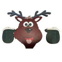Božićna tema ograde Vrt Top Dekoracija Djed Mraz Elk Ornament