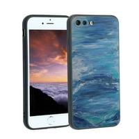 Kompatibilan sa iPhone Plus telefonom, ocean-line-umjetnost - silikonska silikonska zaštita za TEEN
