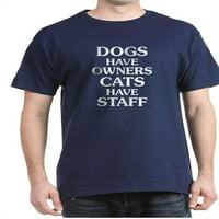 Cafepress - psi mačke muške vrijednosti majica - pamučna majica