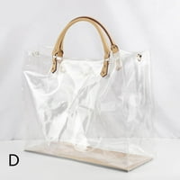 Clear PVC DIY TOTE Torba za torbu za pravljenje kompleta ručno izrađene poklon torbe za obrtni dodaci