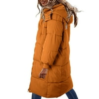 Pamučna jakna zimska dugačka dugačka koljena dolje pamučna jakna za žene labave zadebljane pamučne jakne