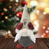 Kuluzego božićni ukras snježne pahuljice šešir za oči lutke stare muškarce bezlično plišani ukrasi mali