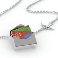 Ogrlica za zaključavanje na drva Eritreja u srebrnom kovertu Neonblond