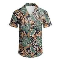 Košulje za muškarce na vrhu Ležerne prilike kratkih rukava Proljeće Ljeto Turned Neck 3D tiskane majice Modne top bluze