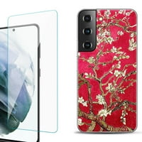 Slim-Fit Modna gel futrola za telefon za Samsung Galaxy S22 + 5G S Plus 5G, sa zaštitnim zaslonom od kaljenog stakla