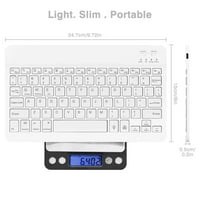 U lagana ergonomska tastatura sa pozadinskim RGB svjetlom, višestrukim tankom punjivom tipkovnicom za