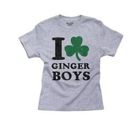 Love Ginger Boys - sa irskim listom dječjim dječakom majicom za mladeni majica