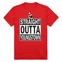 Youngstown Državni univerzitet Penguini ravno iz Tee majica - crvena, srednja