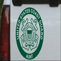 Sjedinjene Države Coast Guard tetka ili kamion prozor naljepnica za laptop naljepnica tamno zelena 8in