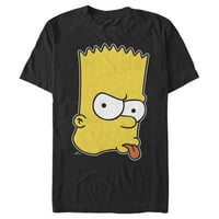 Muškarci su simpsonovi brat bart grafički tee crni veliki