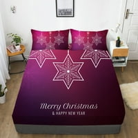 Sretni božićni moderni poliesterski posteljini posteljina kućni tekstil, Twin