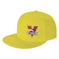 CEPTEN muški i ženski hip hop klasik sa INSSOC logotipom podesivim kapama za bejzbol ravni račun Žuta