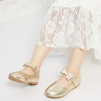 Kidencece djevojke ravne mary jane cipele školske haljine balerina cipele zlato-7m
