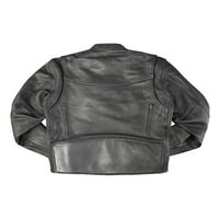 Redline Muške rastezanje kožne motociklističke jakne - crna m-