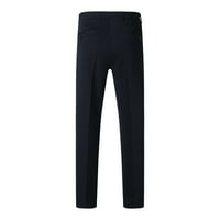 Akiihool radne pantalone za muškarce Ljeto Muška udobnost Stretch Classic Fit ravni prednji teretni pant