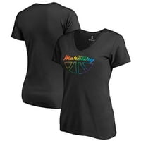Ženska fanatika brendirana Black Phoeni Mercury Team Pride Wordmark V-izrez Majica