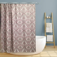 TABRIC CANVAS zavjesa za tuširanje 70 X70 Rose Burgundy Paisley Damask