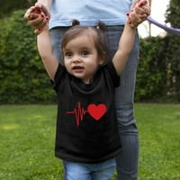 Corashan roditelj-dijete, porodična podudarna majica Kids Boy Girls Love Ispis kratkih rukava bluza