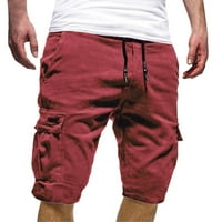 Muški kratke hlače Ležerne tanke prikladne muške sport čiste boje Ležerne prilike Ležerne prilike Laise sa labavim kratkim hlačama