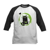 Cafepress - Gamer Cat Kids Baseball Jersey - Dječji pamučni bejzbol dres, rukavica za rukave