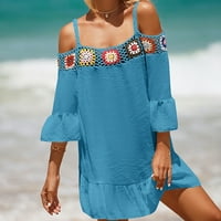Leesechin ponude Kimonos za žene Cardigan Trendy Beach Lagan hem prikrivanje šupljih kupaćih kostimi