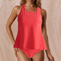IDORAVAN kupaći kostim za žene čišćenje Ženska Split Split High Squist Solid Color Trodijelni set Bikinis setovi