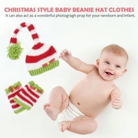 Božićni stil bebe novorođenčad novorođenčadi Crochett Beanie Hat odjeća za djecu za dijete