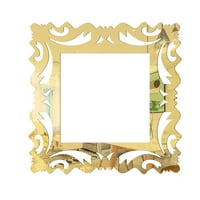 Moonky naljepnica Docric Decor Decor Zidno ogledalo Stil okviri za trgovinu Gold Jedna veličina