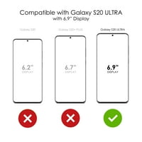 Razlikovanje jasne hibridne slučajeve otpornosti na udarce za Galaxy S ultra 5g - TPU branik akrilni