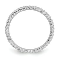 Sterling srebrni prsteni prsten - veličina 9