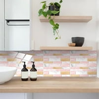 Huaai zidne naljepnice Dekoracija ljepljiva zidna pločica naljepnice za kuhinju 2D kupaonica samoljepljiva naljepnica Zidna pločica umjetnost i šivanje a