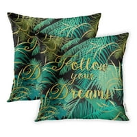 Prekrasna tropska ljetna palma banana sentimentalna citata Slijedite jastučnice za jastuk za jastuke 2