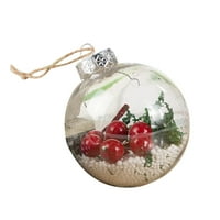 Dekoracija stranke Transparentna plastična šuplja lopta vise privjesno božićno drvce