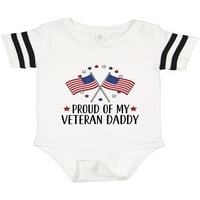Inktastični vojni veteran tata ponosna sin kćer poklon baby boy ili baby girl bodysuit