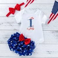 Eczipvz Toddler Djevojka Outfits Letter Ruffle Kids t Lose Djeca Dječja dječja odijela Majica Ljetne