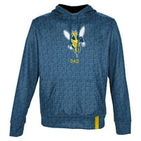Muški izgled Blue Rochester Yellow Jackets Tata Ime Drop pulover Hoodie