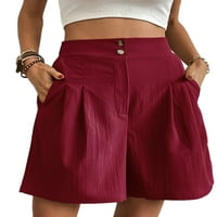 Seksi plesne kratke hlače za žene visoke struke kratke vruće hlače od pune boje ljetni mini pantni casual