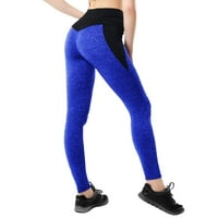Dadaria gamaše za žene visoke struk ženske ležerne vježbanje za vježbanje Fitness Sportski trčanje joga atletske hlače plave xs, žene