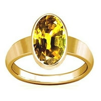 Divya Shakti 7.25-7. Carat Yellow Sapphire obični dizajn prstena