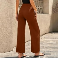 Vedolay ženske hlače Trendy šljokice veličine ženske hlače Ljeto pamučno plaža trouse, zeleni xl