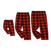 Zodanni Žene Pajama hlače Božićne PJ dno kaidne lounge pantske pantalone Kućna odjeća Crveno dijete