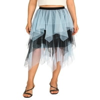 Ženska suknja za tulle High Slojtarična mrežna mreža Baletna matural Tutle Tutu A-line midi suknja