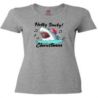 Inktastična morski pas Holly Jawly Božićna ženska majica