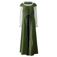 Voncos renesand gotička haljina za žene Dvije postavljene srednjovjekovne vintage haljine Cosplay princeze