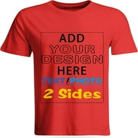 Jhpkjcustom T majice za muškarce, dizajnirajte vlastitu majicu, dodajte tekstualnu sliku logotip personalizirani pamučni tee tiskani fotografija prednjih leđa