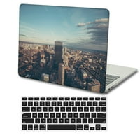 Kaishek Hard Case Cover za Macbook Pro S s mrežnom zaslonom Nema CD-ROM-a USB-C + crni poklopac tastature