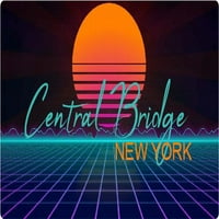 Centralni most New York Vinil Decal Stiker Retro Neon Dizajn