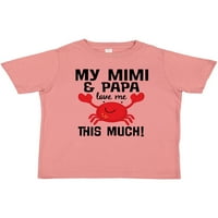 Inktastični mimi i tata vole me CRAB poklon dječaka majica majica ili majica mališana