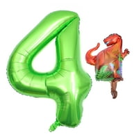 Dinosaur Numerirani baloni Aluminijumske folije ukrasni baloni za rođendansku zabavu