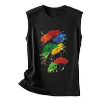 Ženski tenkovi za jogu bez rukava ljetni krajevi za majice Ležerne prilike Ležerne prilike, uski prsluk Slim Fit Solidac Basic CrewNeck Skinny Tank top ulica